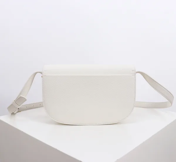Medium Dior Médaillon Flap Bag — White product view 7