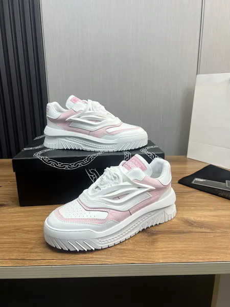 Versace Leather Sneakers White Pink product view 10