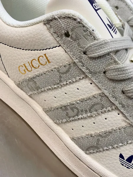 Adidas Gazelle Indoor Gucci White Gray Low Shoes product view 8