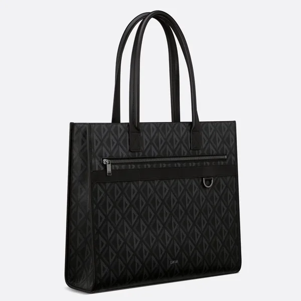 Dior Safari Tote Bag in Black CD Diamond Canvas product photo