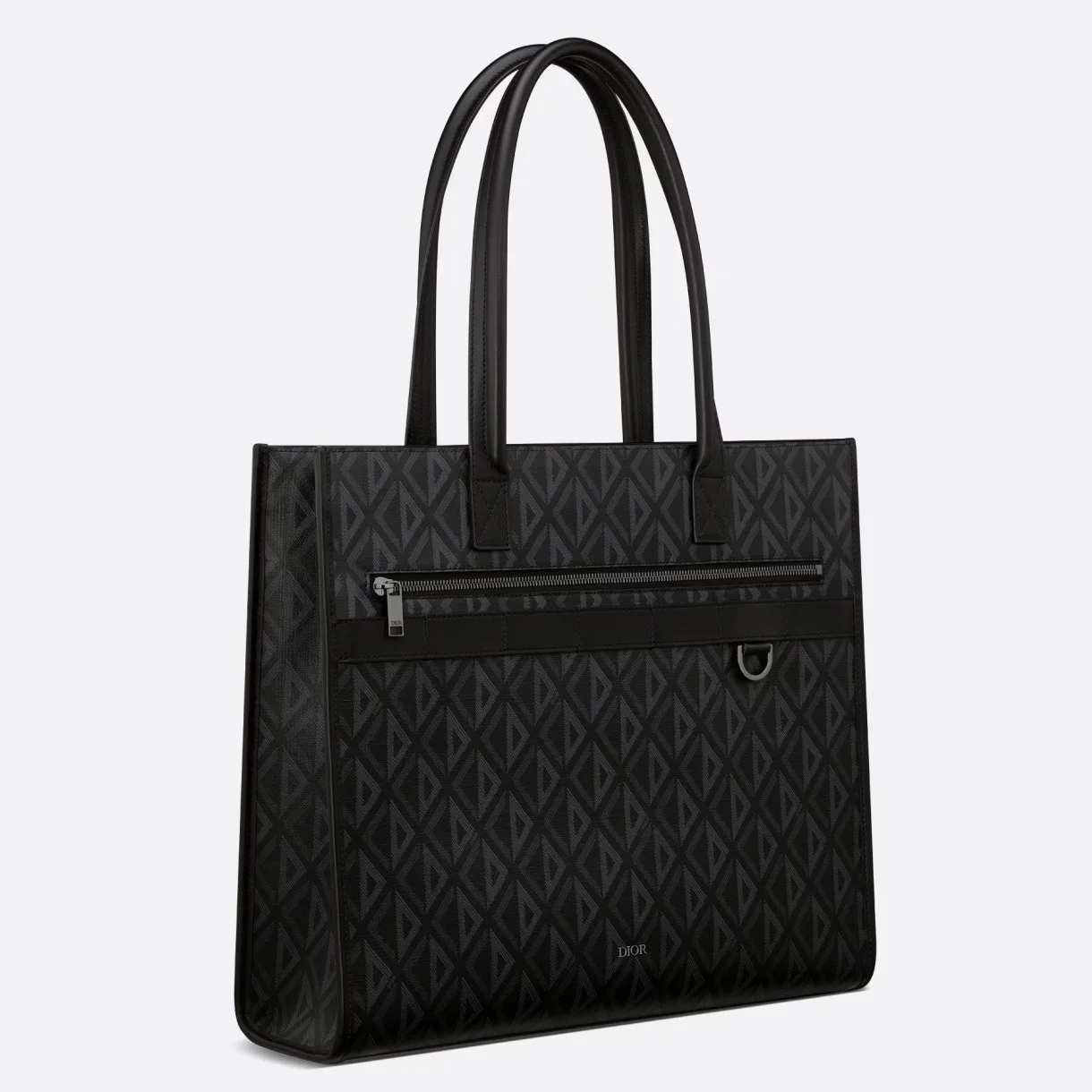 Dior Safari Tote Bag in Black CD Diamond Canvas product view 1