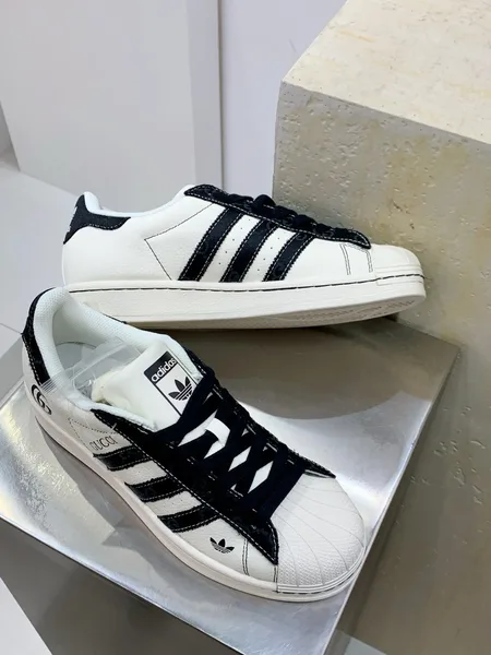 Adidas Originals Superstar x Gucci White & Black Sneakers product view 2