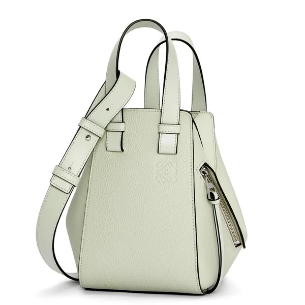 Loewe Compact Hammock Bag in Light Celadon Grained Calfskin product photo