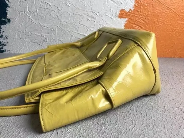 Bottega Veneta Arco Medium Bag In Yellow Intrecciato Leather product view 5
