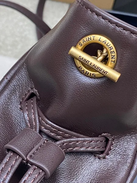Saint Laurent Jamie Mini Shoulder Pouch — Dark Brown product view 6