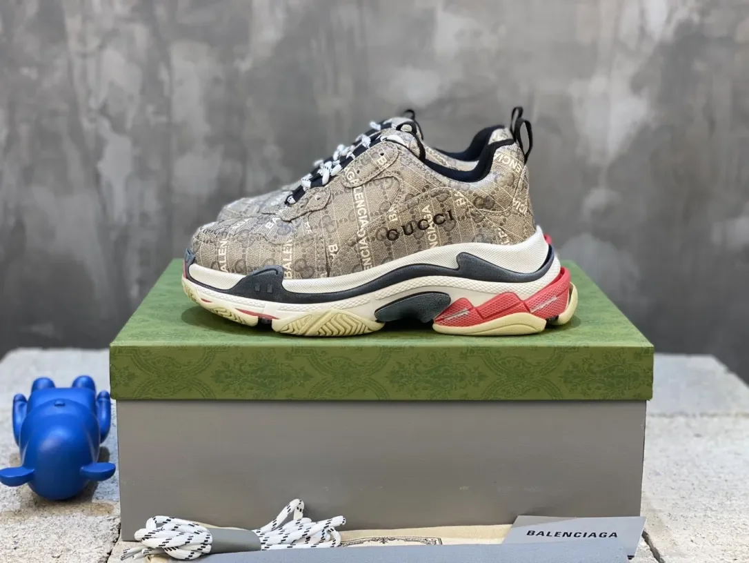 Gucci x Balenciaga Triple S Beige Sneakers product view 1