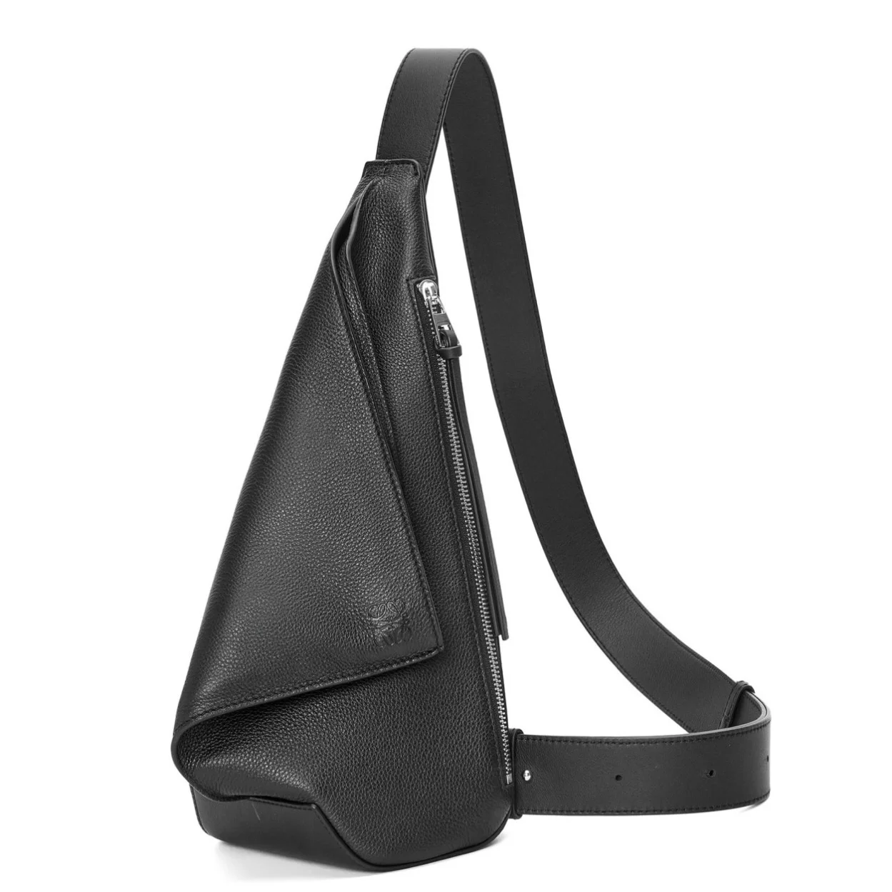 Loewe Anton Sling Bag in Black Grained Calfskin product view 1