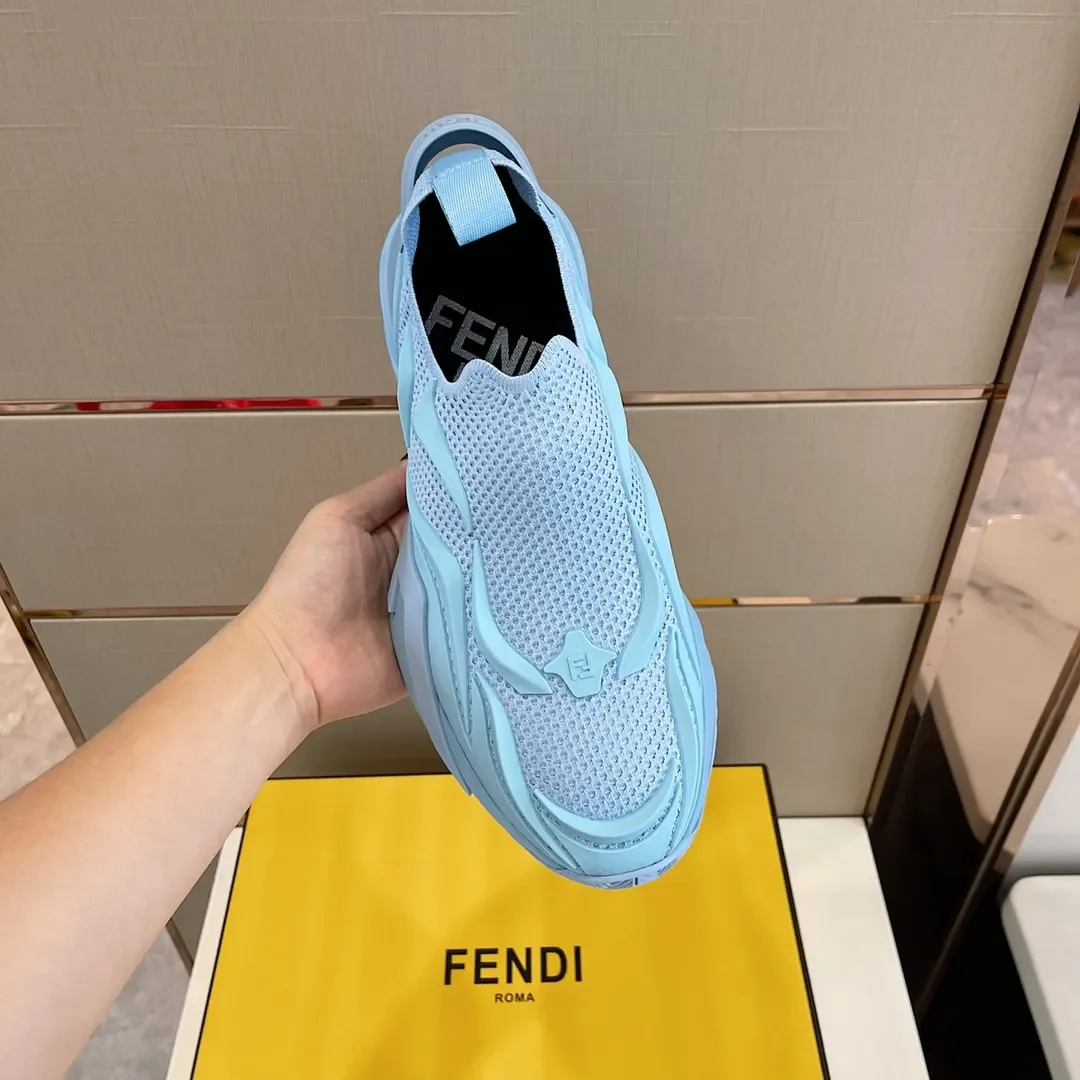 Fendi Flow Slip-On Sneaker, Light Blue product view 4