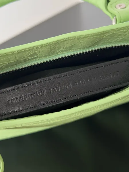 Balenciaga Le City Small Bag in Green Arena Lambskin product view 2