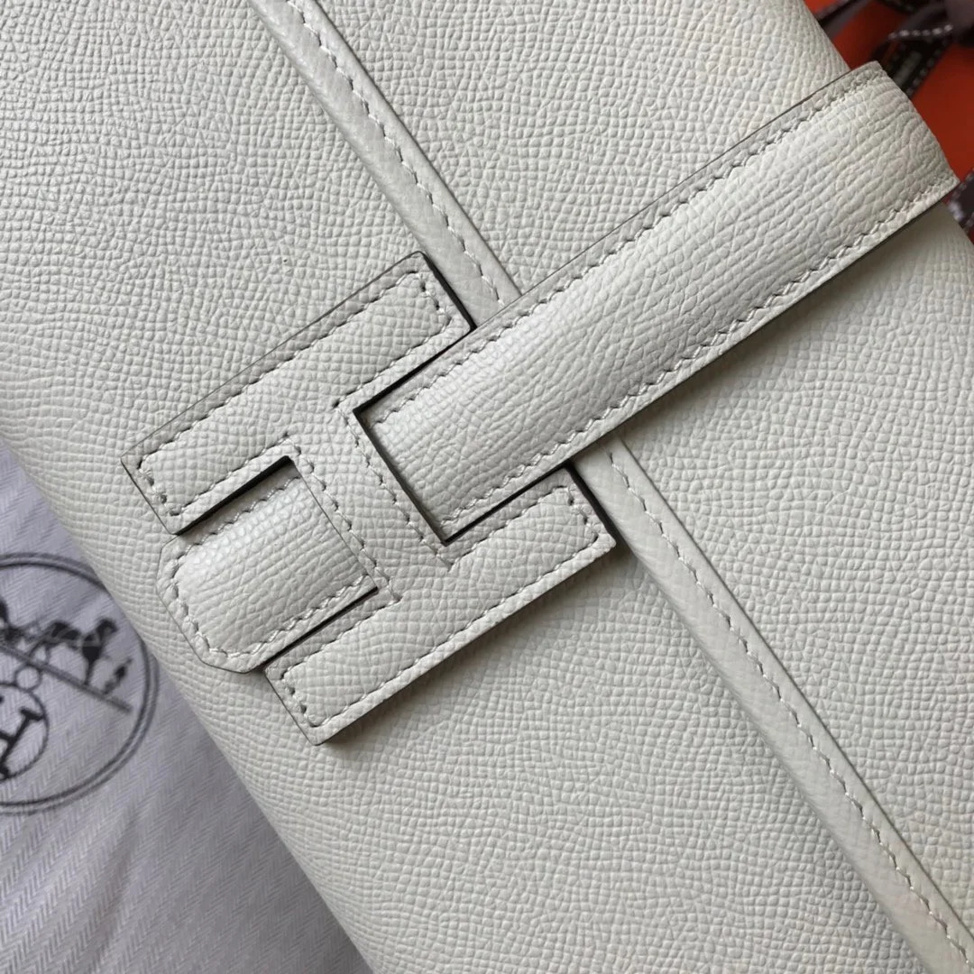 Hermes Jige Elan 29 Clutch Bag In Beton Epsom Leather product view 3