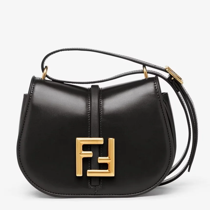 Fendi C’mon Small Bag in Black Calfskin product view 1