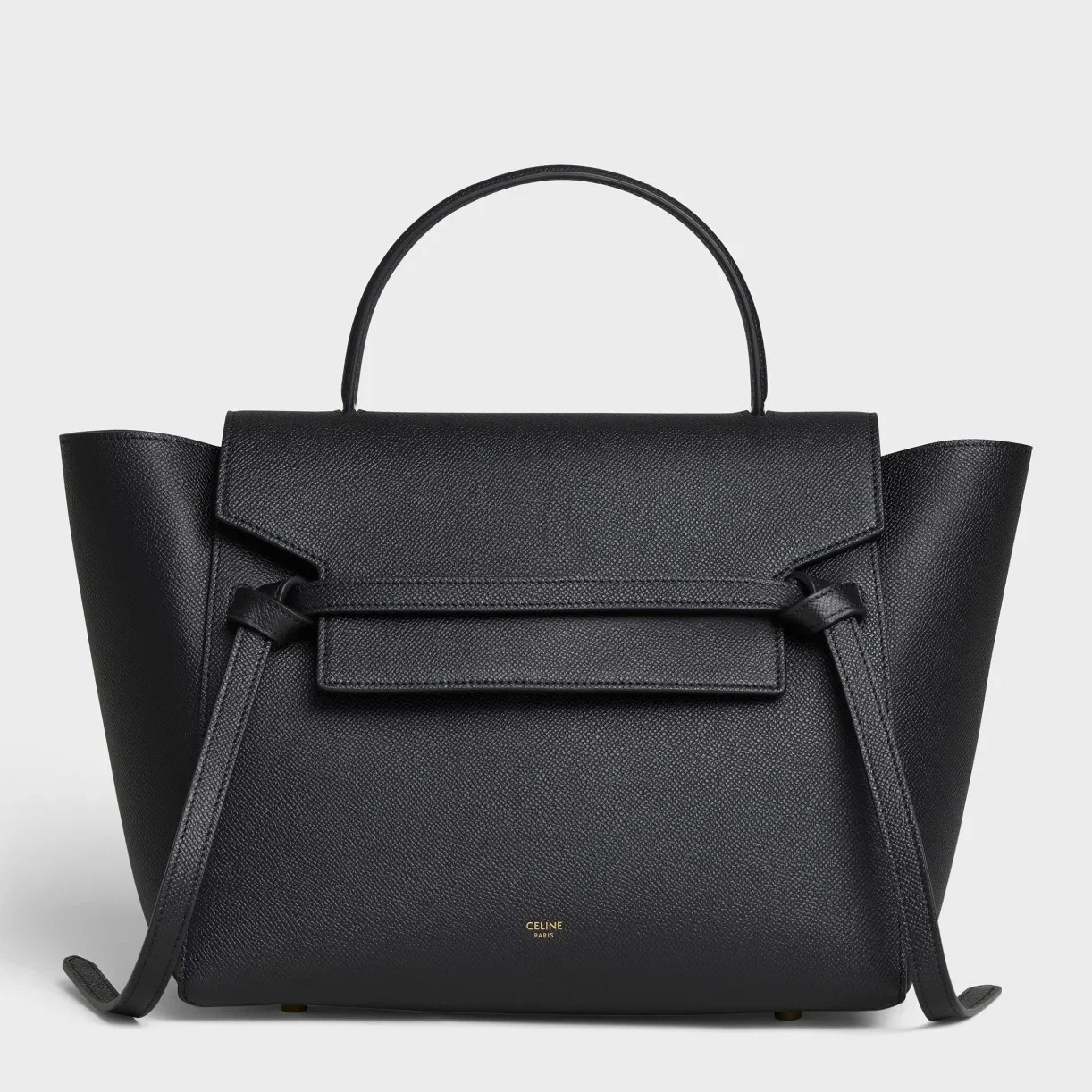 Celine Belt Mini Bag In Black Grained Calfskin product view 1