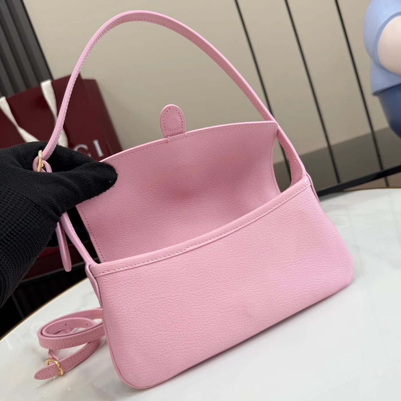 Gucci Jackie Small Shoulder Bag — Pink product view 7