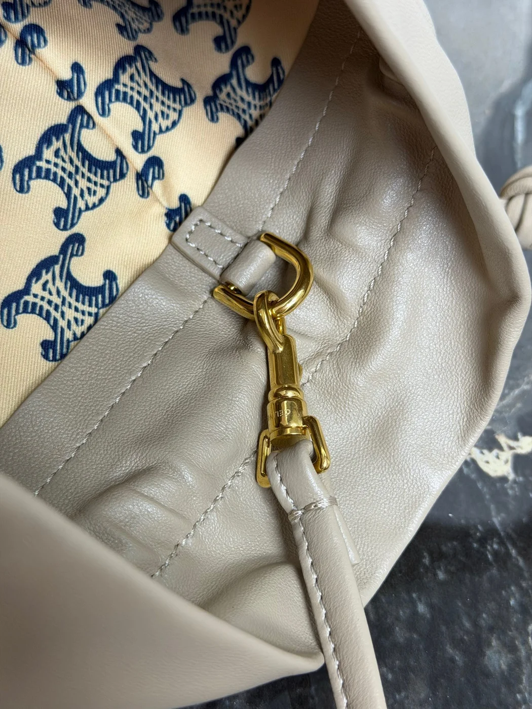 Celine Small Crystal Pouch — Taupe product view 13