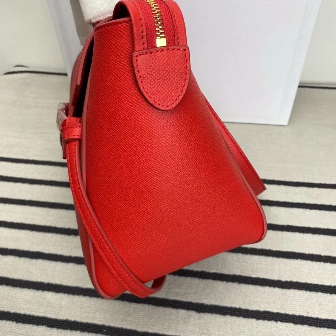 Celine Belt Mini Bag In Red Grained Calfskin product view 9
