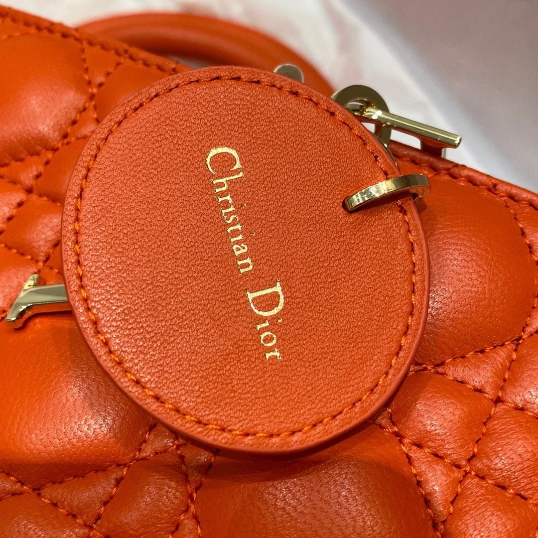 Dior Lady D-Joy Medium Bag In Red Cannage Lambskin product view 4