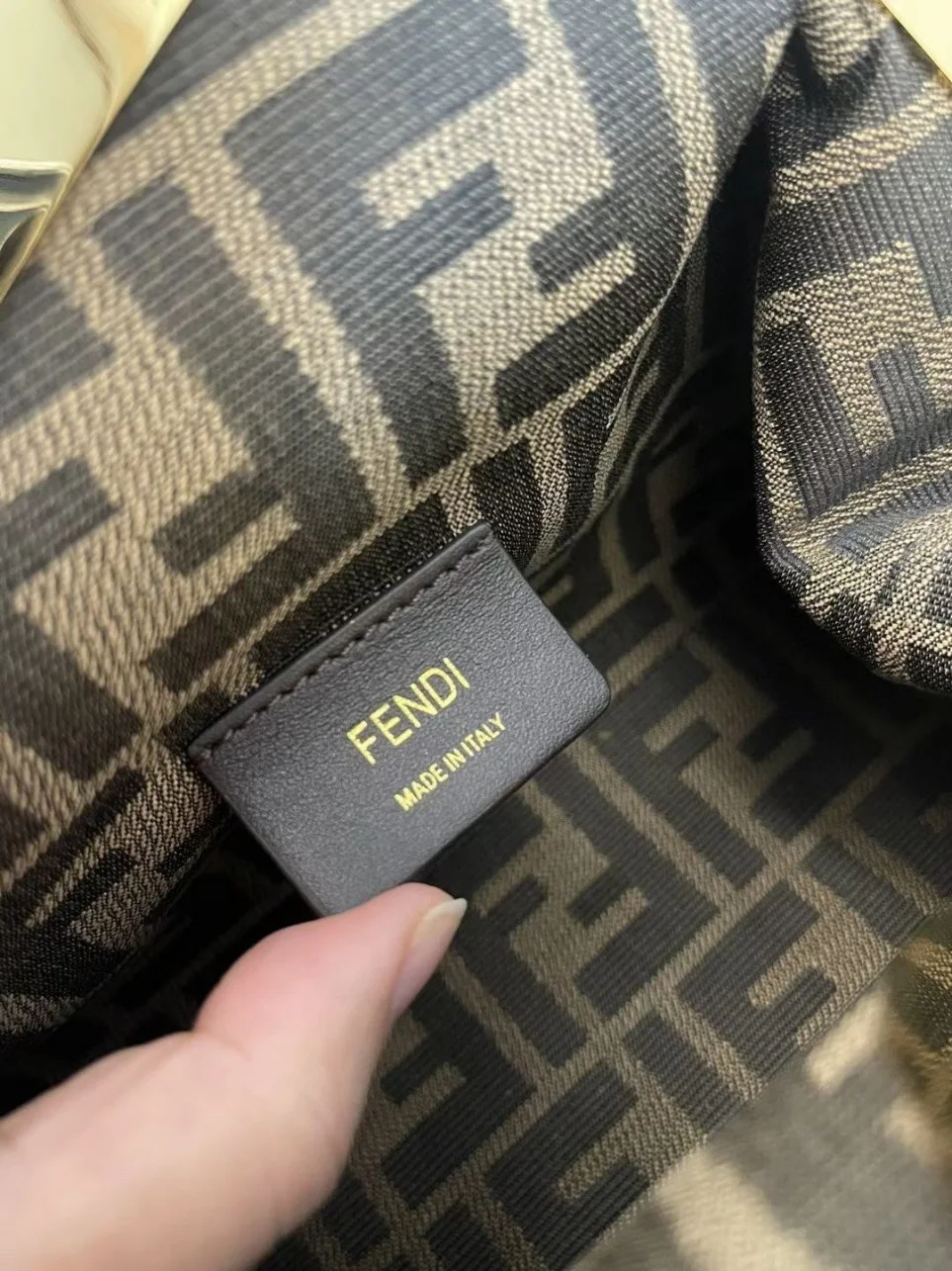 Fendi First Medium Bag In Light Blue Nappa Leather product view 8