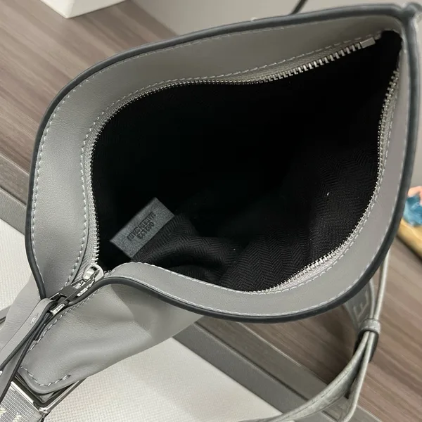Loewe Anton Sling Bag in Grey Calfskin and Jacquard product view 3