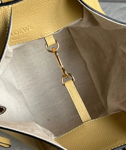 Loewe Compact Hammock Bag in Dark Butter Grained Calfskin product view 3