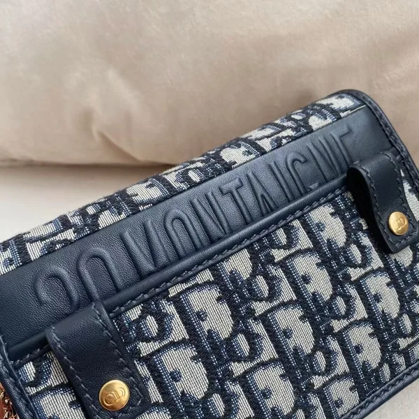 Dior 30 Montaigne 2 In 1 Belt Pouch In Blue Oblique Canvas product view 6