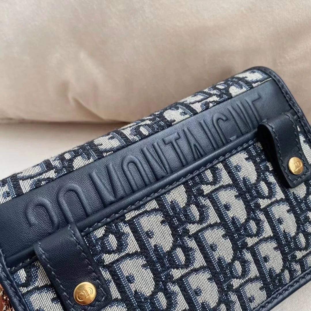 Dior 30 Montaigne 2 In 1 Belt Pouch In Blue Oblique Canvas product view 6