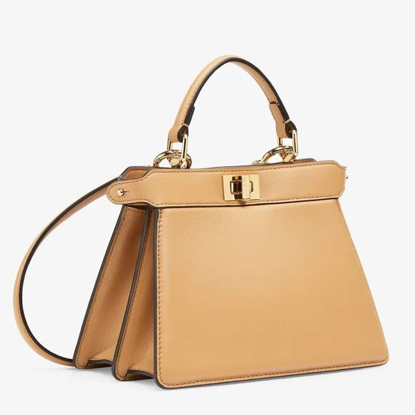 Fendi Peekaboo ISeeU Petite Bag In Beige Nappa Leather product photo