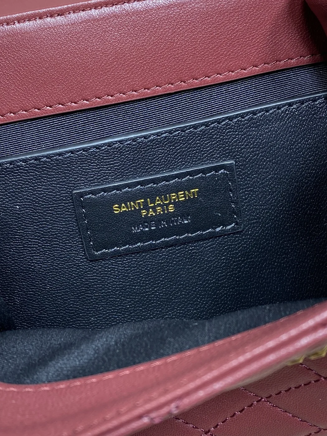 Saint Laurent Mini Nolita Bag — Burgundy product view 8