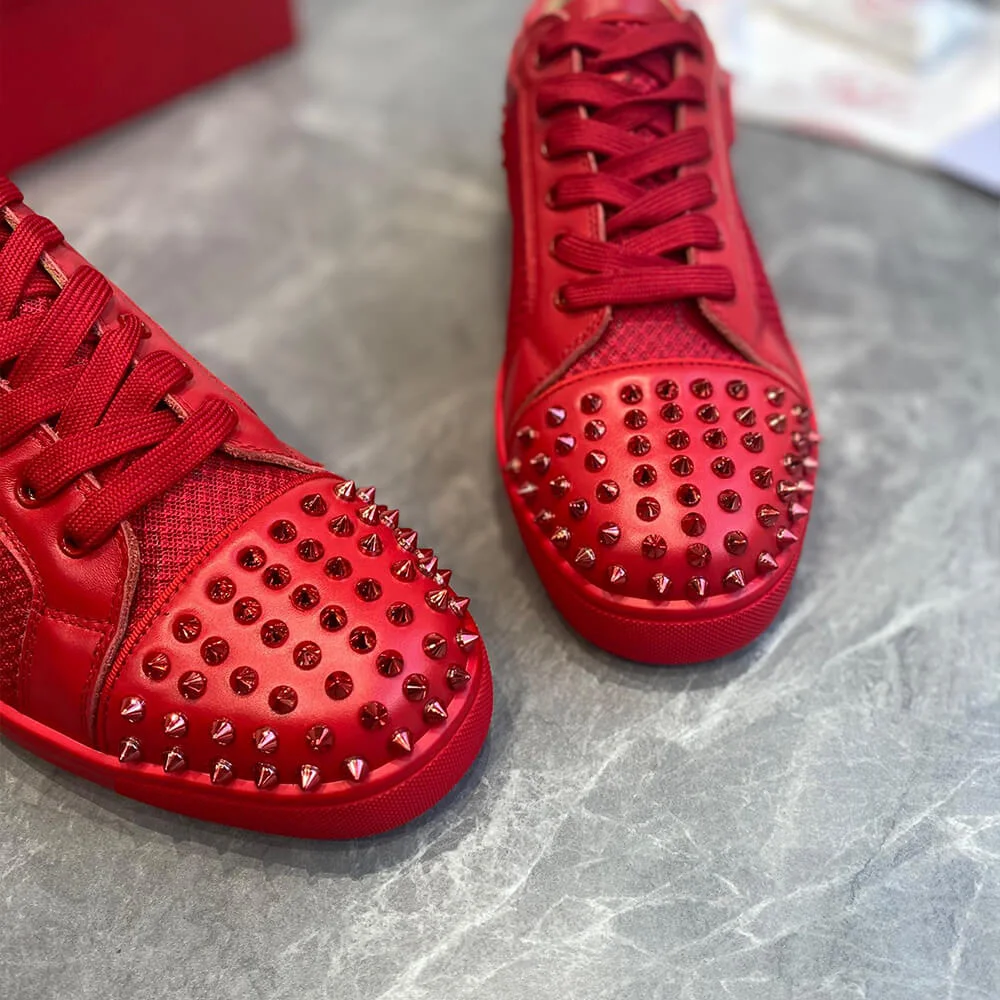 Christian Louboutin Vieira 2 Studded Sneakers Red product view 6