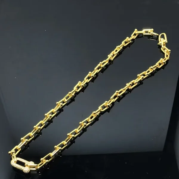 Tiffany & Co. HardWear Elongated Link Pendant Necklace Gold-Tone product photo