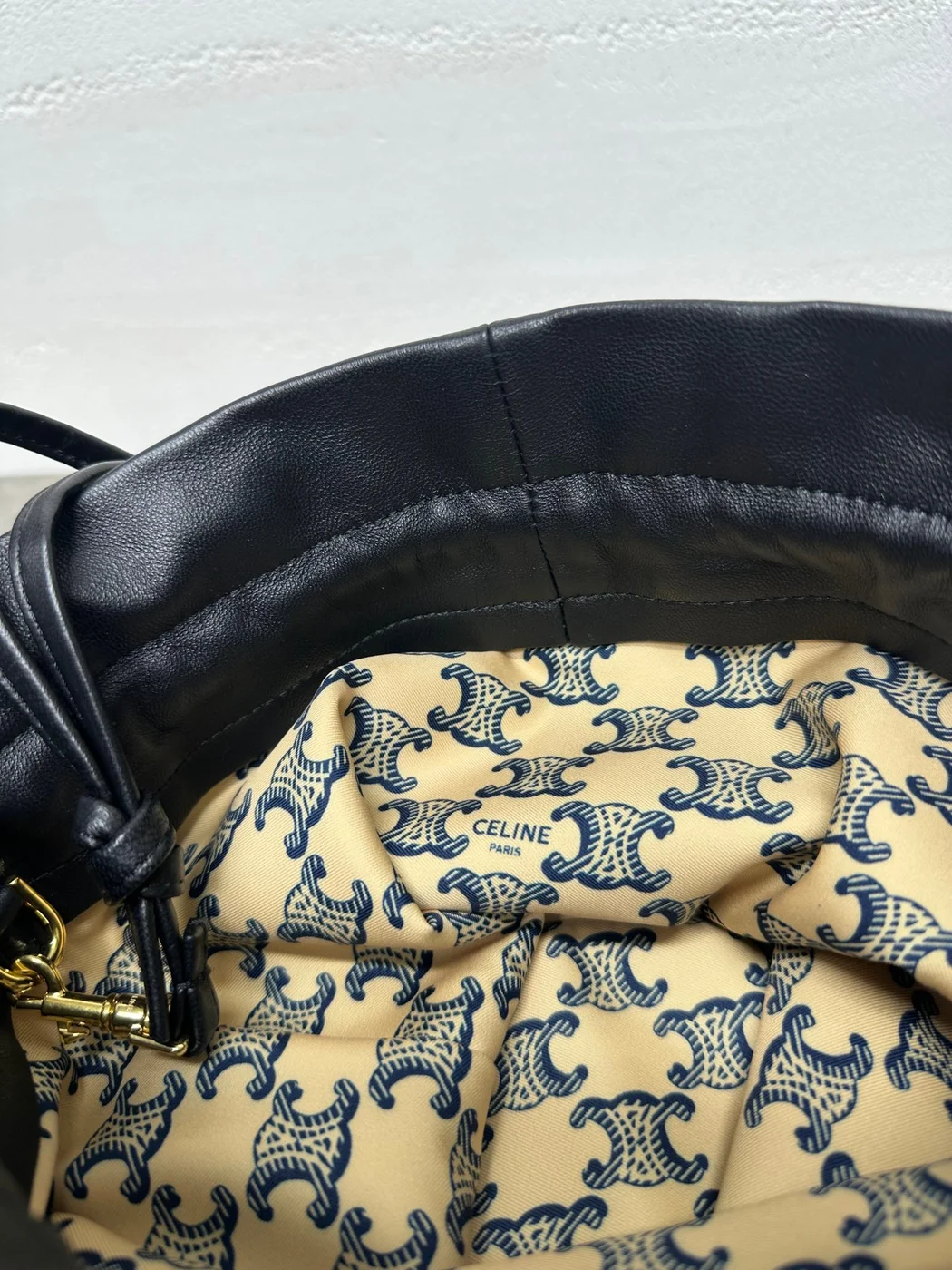 Celine Small Crystal Pouch — Black product view 9
