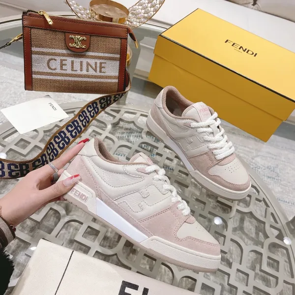 Fendi Match 2024 Sneakers Pink Low Top product view 3