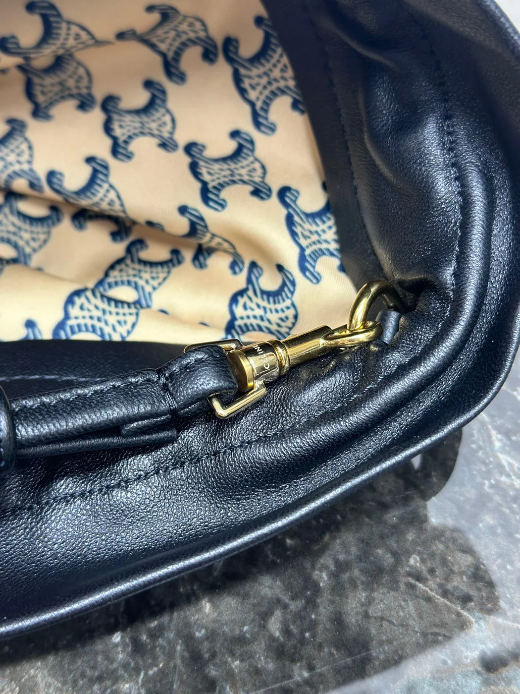 Celine Small Crystal Pouch — Black product view 15