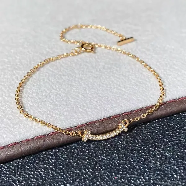 Tiffany & Co. T Smile Chain Bracelet Gold-Tone product photo