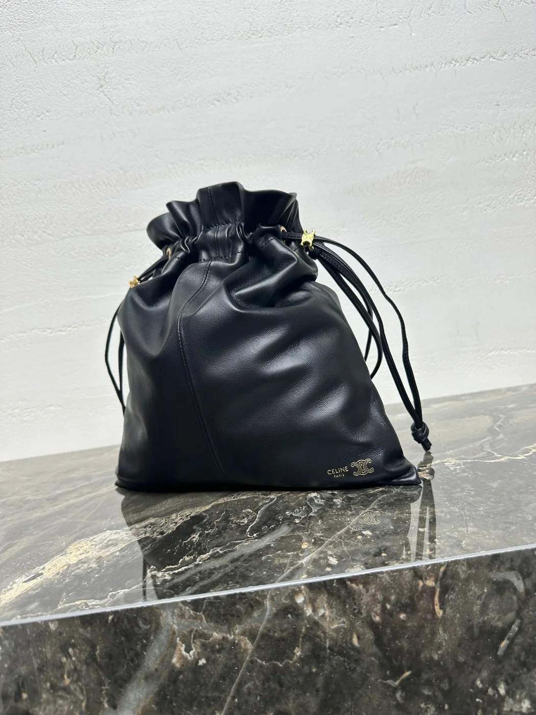 Celine Small Crystal Pouch — Black product view 2