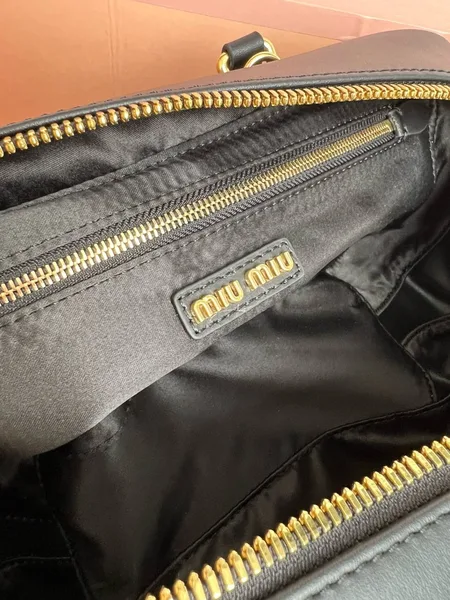 Miu Miu Arcadie Large Bag in Black Leather product view 9
