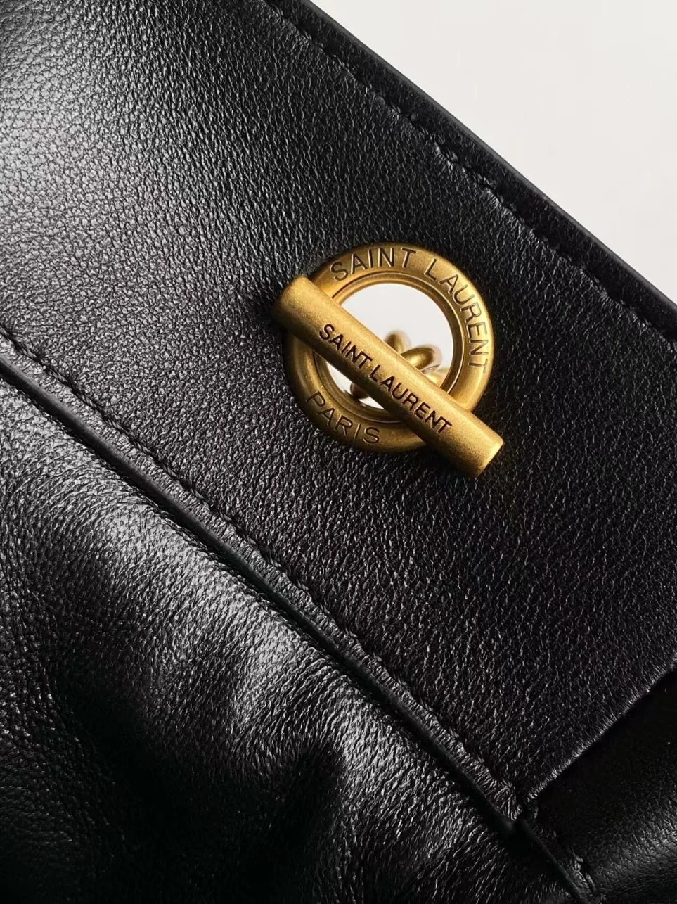 Saint Laurent Jamie Shoulder Pouch in Black Lambskin product view 10