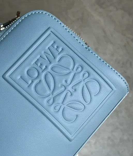 Loewe Mini Camera Crossbody Bag in Blue Calfskin product view 5