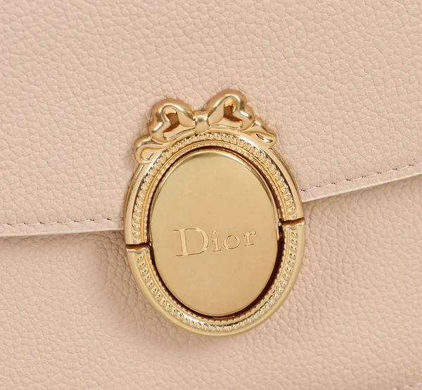 Medium Dior Médaillon Flap Bag — Light Pink product view 3