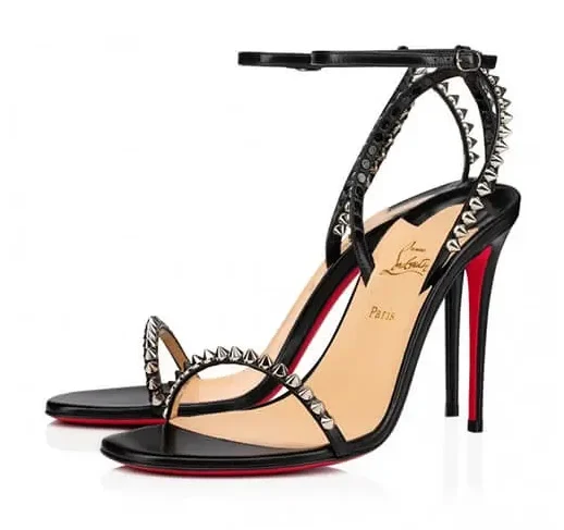 Christian Louboutin So Me Studded Ankle-Strap Sandals Black product photo