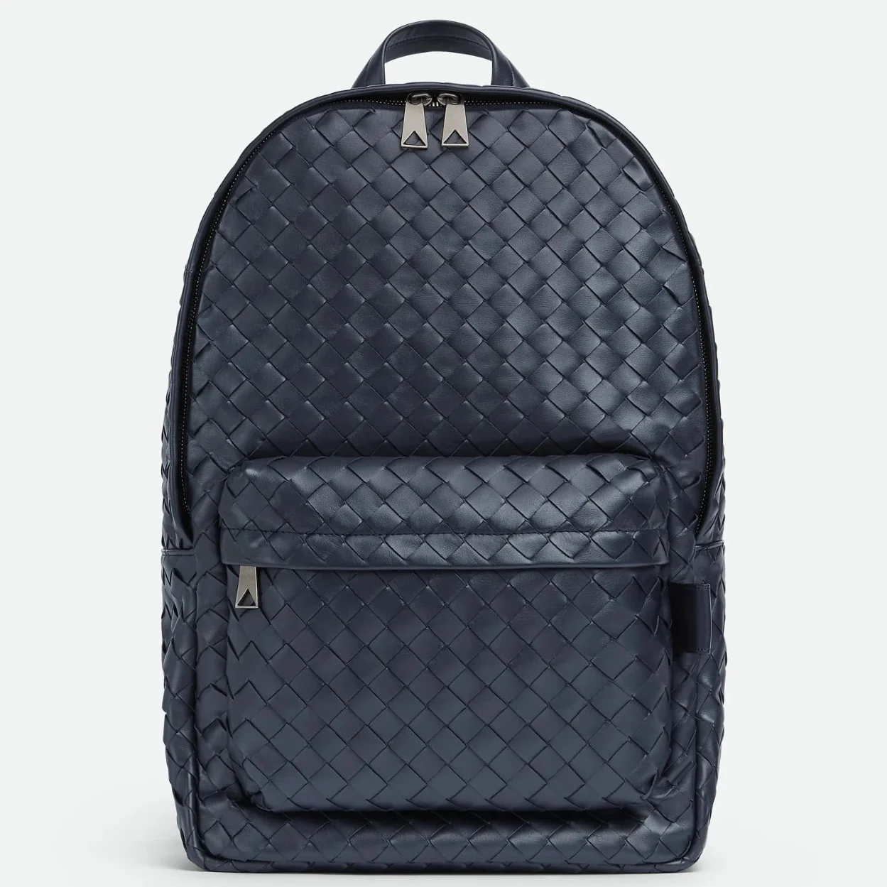 Bottega Veneta Medium Backpack In Dark Blue Intrecciato Calfskin product view 1