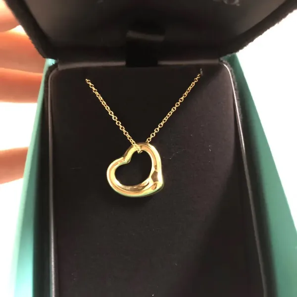 Tiffany & Co. Smooth Open Heart Necklace Gold-Tone product photo