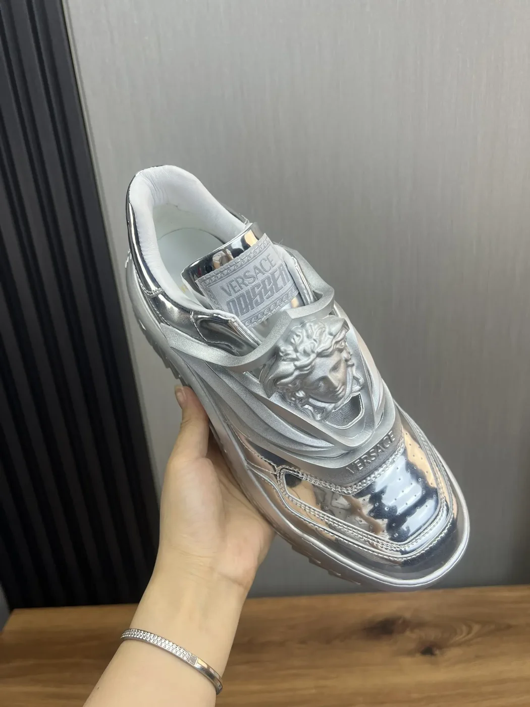 Versace Silver Sneakers product view 7