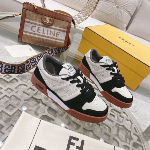 Fendi Match 2024 Sneakers White Black Style product view 2