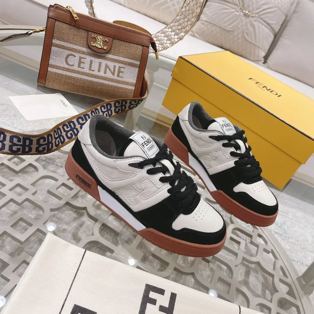 Fendi Match 2024 Sneakers White Black Style product view 2