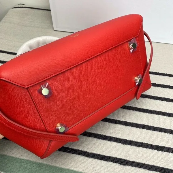 Celine Belt Mini Bag In Red Grained Calfskin product view 6