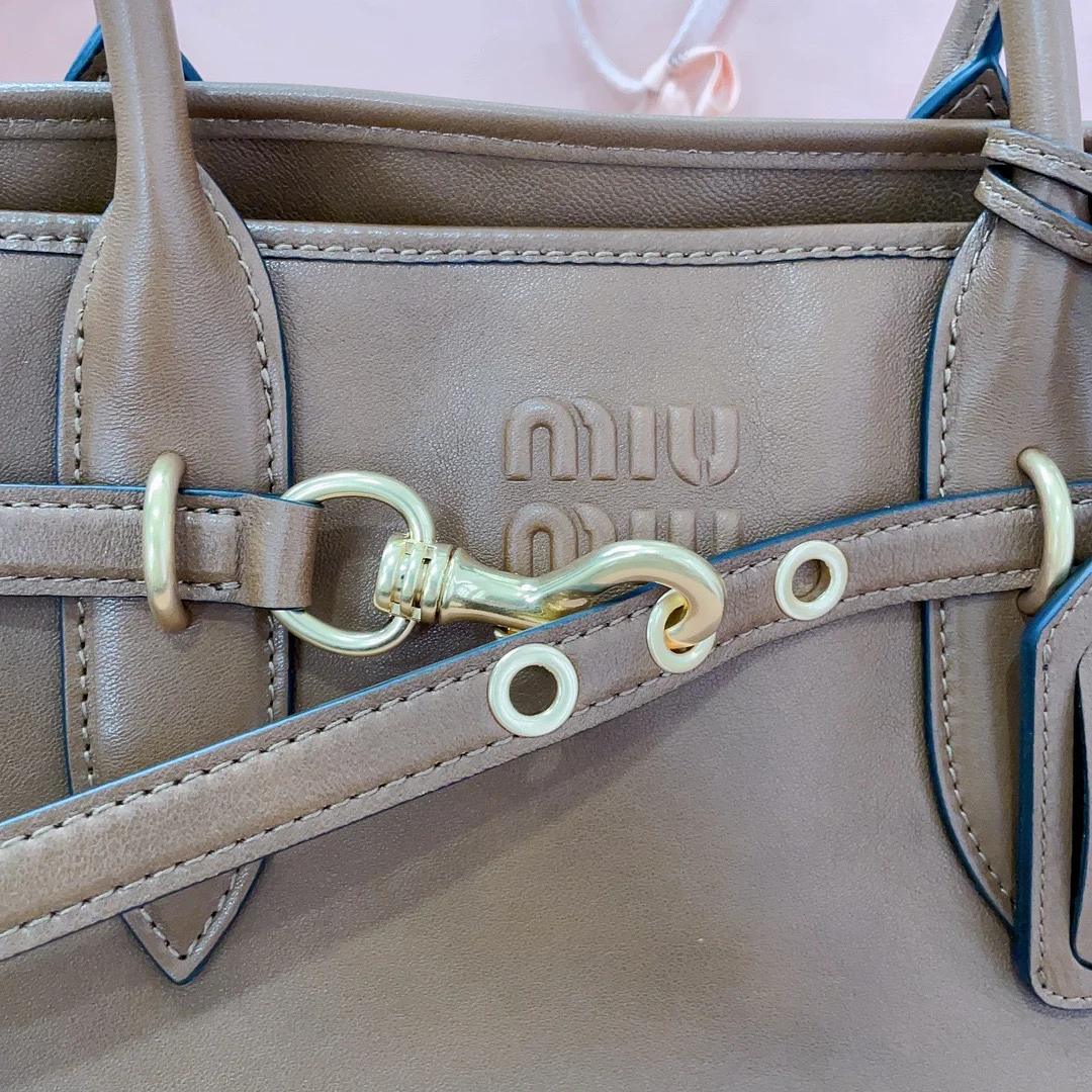 Miu Miu Aventure Leather Bag — Brown product view 7