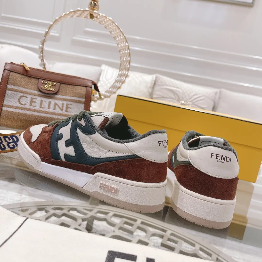 Fendi Match 2024 Sneakers White & Green product view 8