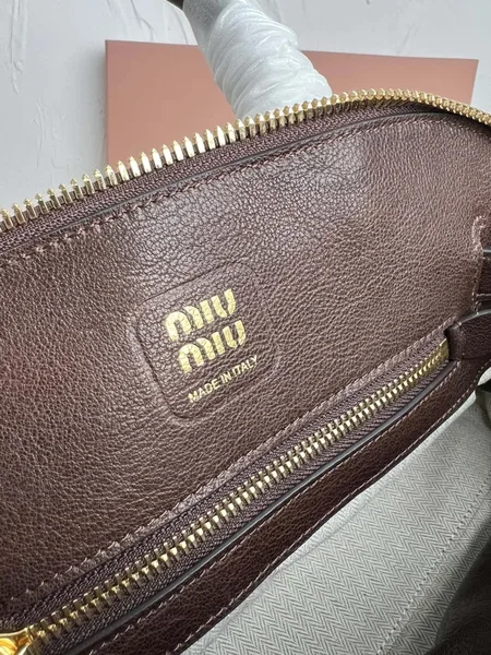 Miu Miu Aventure Small Top-handle Bag in Briarwood Nappa Leather product view 9