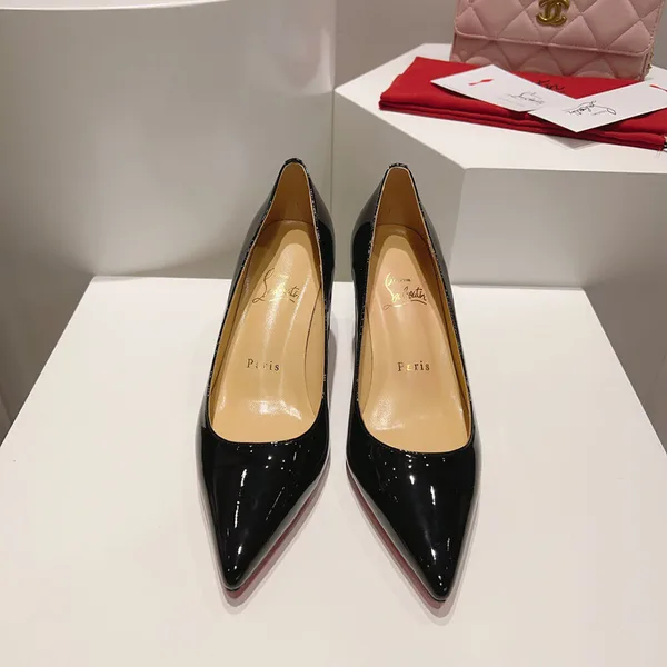 Christian Louboutin Kate 70 Patent Pumps Black product view 3