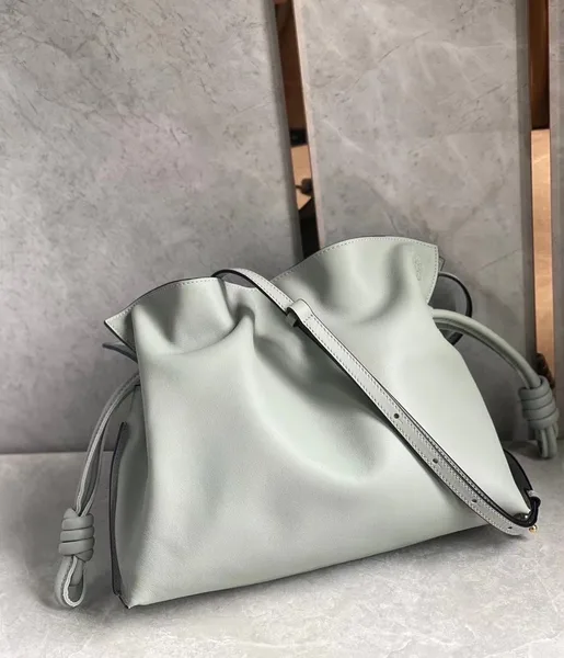 Loewe Flamenco Clutch Bag In Ash Grey Calfskin product view 4